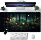 Japanese Anime Kawaii Cat Large Gaming Mouse Pad XXL 900x400mm Non-slip Rubber Keyboard Mats Computer Laptop Office Desk Decor