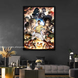Attack on Titan Manga Poster  Decorative Canvas Wall Art x for Living Room  Bedroom  Anime Wall Decor Print