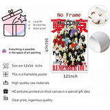 Anime Tokyo R-Revengers Painting Calligraphy Classic Canvas Print Poster, Wall Art for Home Decoration Holiday Gifts