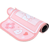 Bunny Desk Pad NS Switch Keyboard Gaming Mat Large Mat Mousepad Pastel Pink Animal Kawaii Cute Anime Desk Blotter Protector