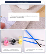 Hand Painting Wall Art Cute Puppy DIY Digital Painting
