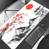 Sakura Computer Keyboard Mat Deskmat Cute Mouse Pad Rubber Anti slip Gaming Mousepad Anime Laptop Accessories Desk Mats 90x40cm