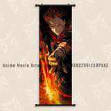 Anime Jujutsu Kaisen Scrolls Pictures Zenin Maki Canvas Wall Art Hanging Paintings Printed Poster Living Room Home Decoration