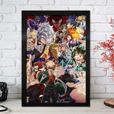 Japan Cartoon Anime My Hero Academia Canvas Painting Wall Art Nordic Poster and Prints Aesthetic For Living Home Decoration Gift