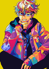 Aesthetic Mikey Hanma Shuji Manga Canvas Painting Japanese Anime Figure Tokyo Revengers Poster Wall Art Mural Kawaii Room Decor
