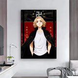 action anime Tokyo Revengers Poster HD Self-Adhesive Waterproof Wall Art Easy to Apply Multi-Scene Decor