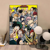 Anime M-My Hero AcademiaS High Quality Print Poster Waterproof Wall Art Movie Posters For Living Bedroom Retro Room Decor Gift
