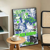 My Hero A-academia Classic Anime Anime Posters Sticky Decoracion Painting Wall Art White Kraft Paper Wall Decor
