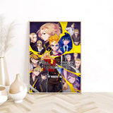 Anime Tokyo R-Revengers Poster  Self-adhesive Art Waterproof Paper Sticker Coffee House Bar Dorm Room Wall Decor