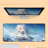 HD New Kawaii Girl Frieren At The Funeral Mouse Pad XXL 800x400mm Mausepad Large Laptop Gaming PC MousePad Rubber Anime Desk Mat