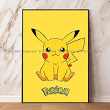Anime Pokemon Pikachu Squirtle Charizard Poster HD Canvas Painting Home Modern Living Room Painting Wall Art Decoration Painting