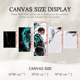 5pcs Anime Demon Slayer Kamado Tanjirou Character Canvas Wall Art Print Pictures Poster Home Decoration Room Frameless Paintings