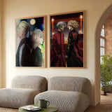 T-Tokyo Revengers Anime Poster HD PVC Wall Art - Waterproof Self Adhesive Mildew Resistant For Home Office Bar