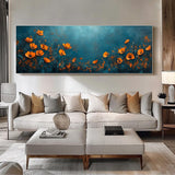 Abstract Floral Handmade Oil Painting On Canvas Wall Art Decoration Original Flowers For Home Bedroom Head Of A Bed Decor Rolled Frameless Unstretched Painting