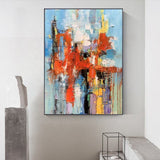 Handmade Oil Painting Canvas Wall Art Decoration Modern Abstract For Home Living Room Decor Entrance Niche Art Installation Rolled Frameless Unstretched Painting