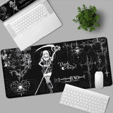 New DEATH NOTE Misa Amane Mousepad Black Pretty Anime Girl Mouse Pad Non-slip Gamer Keyboard Notebook Desk Mat PC Computer Table