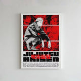 J-JujutsuES Japan Anime K-KaisenES Poster Sticky Wall Art Printing Waterproof Home Living Bed Room Bar Hallway Aesthetic Decor