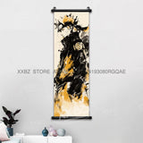 Naruto Home Decoration Scrolls Picture Hyuga Hinata Anime Canvas Wall Art Interior Hanging Painting Uchiha Itachi Figures Poster
