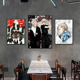 Anime T-Tokyo R-Revenger Poster Multi-Purpose Wall Art for Living Room Bedroom Office Hallway Bar Home Decor Gift