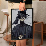 Anime My Hero Academia Dabi Poster Self-adhesive Art Waterproof Paper Sticker Coffee House Bar Room Wall Decor