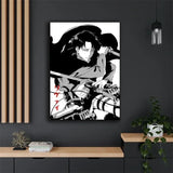 Japan Retro Anime Demon Slayer Poster My Hero Academia Jujutsu Kaisen Wallpaper Canvas Black and White Wall Art Kids Room Decor