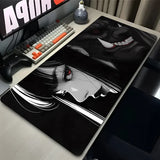 Mouse Pad PC Anime Sexy Girls Keyboard Rug Black and White Manga Mousepad Laptop Gaming Desk Mat XXL Devil Oni Mask Soft Carpet