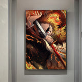 Anime Demon Slayer Poster for Wall Art Wallpaper Kimetsu No Yaiba Picture Print Canvas Painting Home Kawaii Room Decor Aesthetic