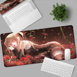 New DEATH NOTE Misa Amane Mousepad Black Pretty Anime Girl Mouse Pad Non-slip Gamer Keyboard Notebook Desk Mat PC Computer Table
