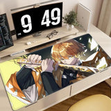 Zenitsu Agatsuma Anime Demon Slayer Mousepad Mouse Mat Desk Mat With Pad Gaming Accessories Prime Gaming XXL Keyboard Pad