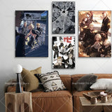 Anime Tokyo Revengers Poster Self-adhesive Art Waterproof Paper Sticker Coffee House Bar Room Wall Decor