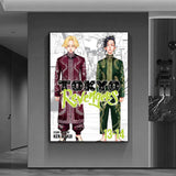 cool anime t-Tokyo Revengers Poster Versatile HD Waterproof Wall Art Self-Adhesive Decor for Any Space Ideal Gift