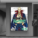 cool anime t-Tokyo Revengers Poster Versatile HD Waterproof Wall Art Self-Adhesive Decor for Any Space Ideal Gift