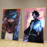 Anime My Hero Academia Dabi Poster Self-adhesive Art Waterproof Paper Sticker Coffee House Bar Room Wall Decor