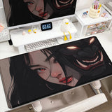 Anime Girls Samurai Oni Mask Mousepad Large Computer Gaming Accessories 400x900mm Gamer Professional Premium Mouse Mat Desk Mats