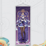 Xiao Yelan Kazuha Hutao Genshin Impact Scroll Canvas Wall Hanging Painting Home Decor Anime Poster Wall Art Room Decoration