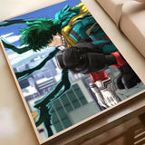 M-My Hero AcademiaS Anime Poster HD Waterproof PVC Wall Art - Aesthetic Removable For Office Home Bedroom