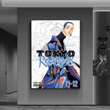 cool anime t-Tokyo Revengers Poster Versatile HD Waterproof Wall Art Self-Adhesive Decor for Any Space Ideal Gift