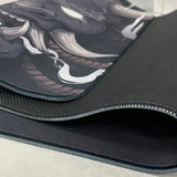 Japanese Anime Black Oni Mouse Pad Game Mini PC Desk Mat Non-Slip Rubber Laptop Playmat for Office Gaming Accessories for Gamer