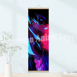 My Hero Academia Poster: Wooden-framed Scroll, HD Quality Wall Art, Wall Decoration for Game Rooms and Bedrooms