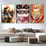 My Hero A-Academia Poster Anime Canvas Painting Wall Art Print Picture for Boy Bedroom Home Decor Cuadros