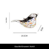 Lacquer Art Kingfisher Paperweight Office Desk Home Decor Ornament