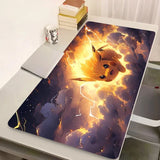 Office PU Leather Mouse Pad Big Japan Anime Keyboard Laptop Pokemon Pikachu Mousepad PC Kawaii Gamer Desk Mat Student Table Mat