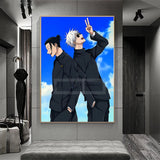 Popular Japanese Anime Jujutsu Kaisen Poster Classic Comics Prints Canvas Painting Wall Art Pictures Home Room Modern Decoration