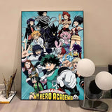 Anime M-My Hero AcademiaS High Quality Print Poster Waterproof Wall Art Movie Posters For Living Bedroom Retro Room Decor Gift