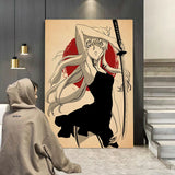 Anime Figure Mirai Nikki The Future Diary Poster Aesthetic Canvas Painting Home Decoration For Wall Art Mural Kawaii Room Decor
