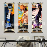Anime Canvas Wall Art ONE PIECE Painting Hanging Scrolls Cartoon Modular Picture Poster for Home Decor
