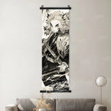 Demon Slayer Poster Home Decor Hashibira Inosuke Canvas Scrolls Picture Agatsuma Zenitsu Wall Art Kamado Nezuko Hanging Painting