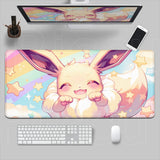 HD Printing Anime Mousepad P-Pokemons E-Eevees Large Mouse Mat MousePads Game Office Laptop Desk Mat PC 900x400mm XXL Mouse Pad