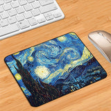 Van Gogh Illustration Anime Mouse Pad Kawaii Pc Accessories Gaming Laptops Mousepad Gamer Deskmat Desk Protector Keyboard Mat