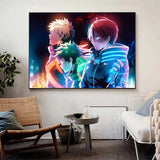 My Hero Academia Deku Poster Anime BNHA Midoriya Izuku Canvas Painting Comics Wall Art Print Picture for Bedroom Home Decor